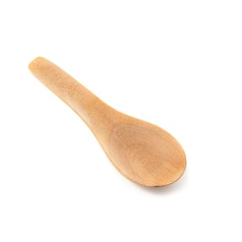 Wooden Spoon isolated on a white background.