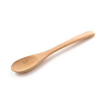 Wooden Spoon isolated on a white background.