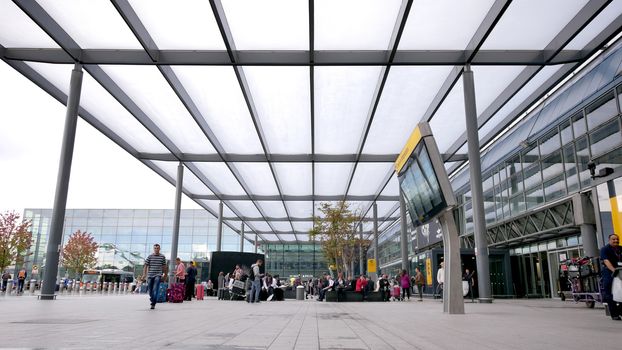 Heathrow airport, London - 15 SEP 2017 - Heathrow airport is the biggest and busiest airport in the UK, located in West London.