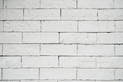 White wall brick stone background & texture