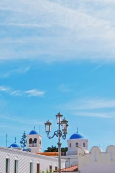 Architectural details on ancient streets of Kos Island in Greece, travel and sightseeing concept