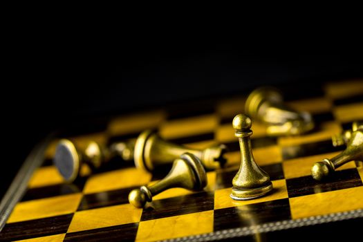 Chess business concept, leader & success