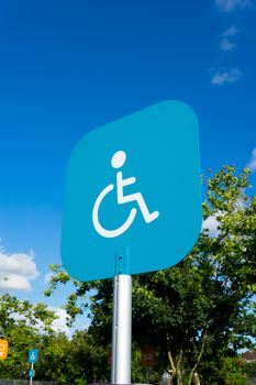 Disability sign parking outdoor