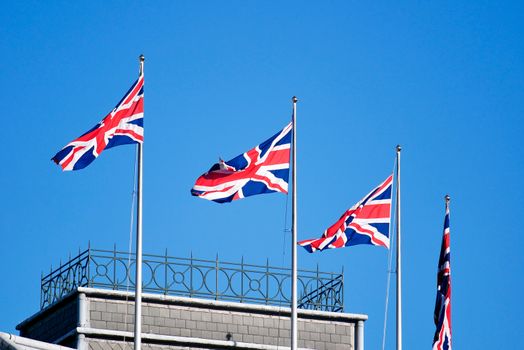 British & English national flag, London