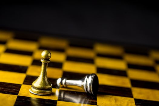 Chess business concept, leader & success