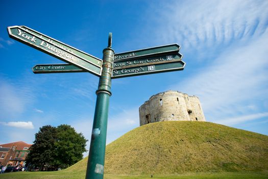 Cliffords Tower in York, England UK