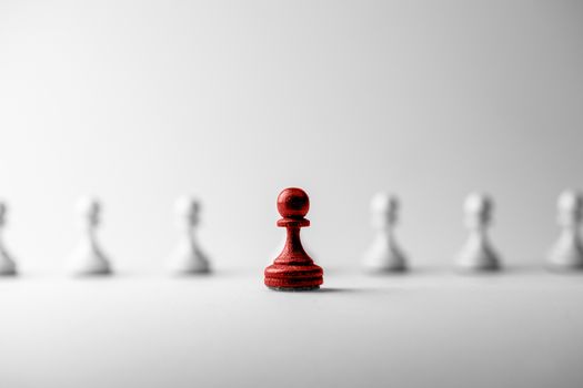 Chess business concept, leader & success