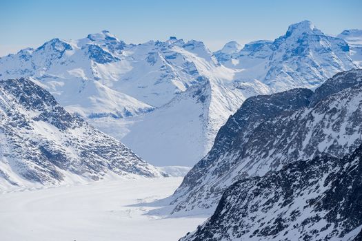 Swiss mountain, Jungfrau, Switzerland, ski resort