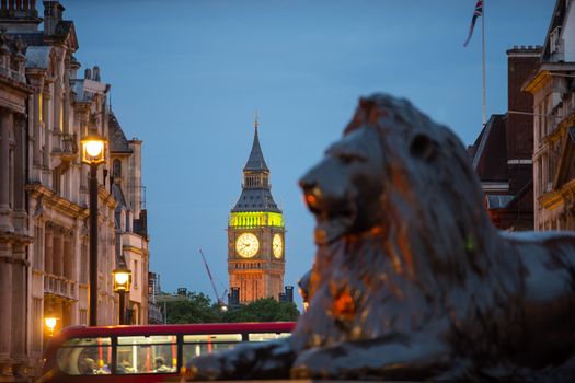 Trafalgar square in London England UK