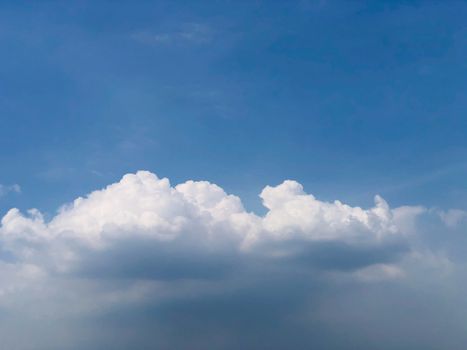 White cloud and Beautiful with blue sky background.