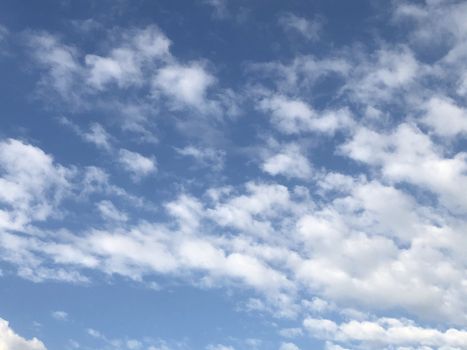 White cloud and Beautiful with blue sky background.