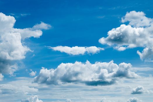 White cloud and Beautiful with blue sky background.