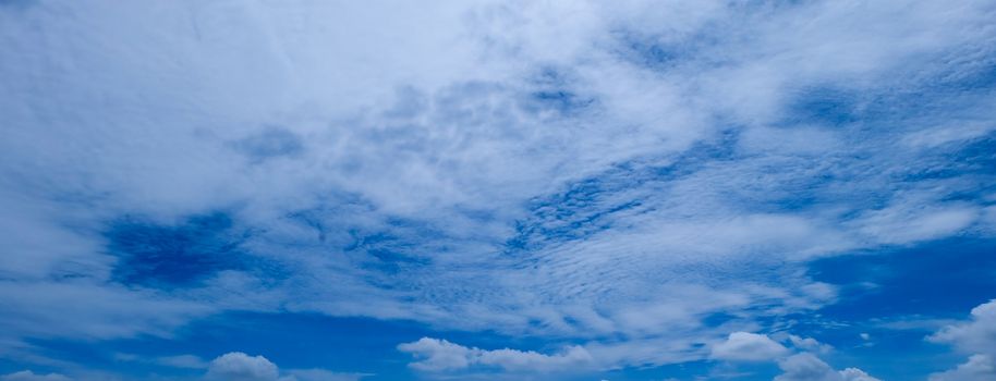 White cloud and Beautiful with blue sky background.