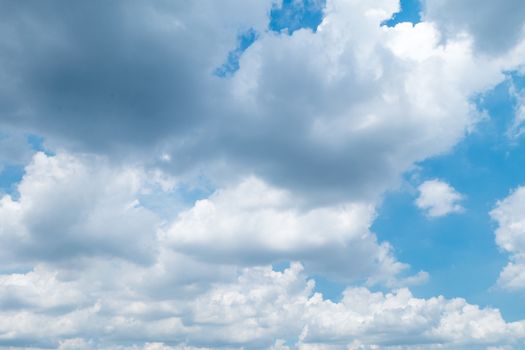 White cloud and Beautiful with blue sky background.