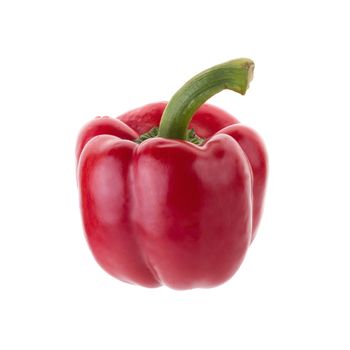 Red pepper shooted isolated on a white background.