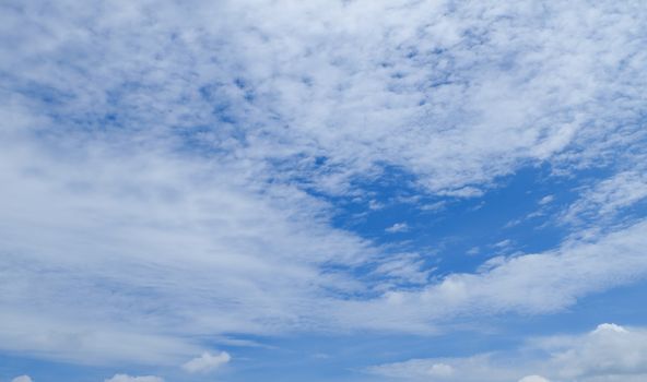 White cloud and Beautiful with blue sky background.