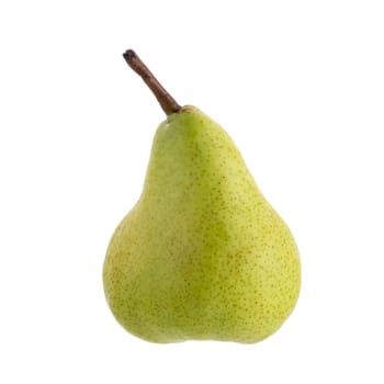 Ripe green pears isolated on a white background.