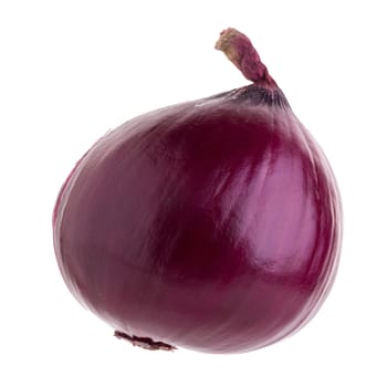 Red onion isolated on a white background.