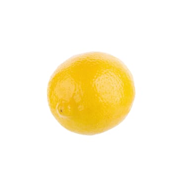 yellow lemon isolated on over white background.