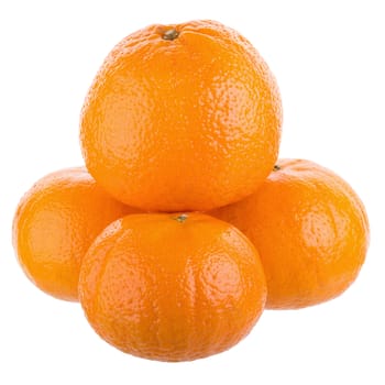 fresh orange fruit isolated on white background.