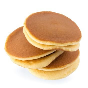 Dorayaki japanese snack dorayaki is a japanese bread japanese pancakes on white background.