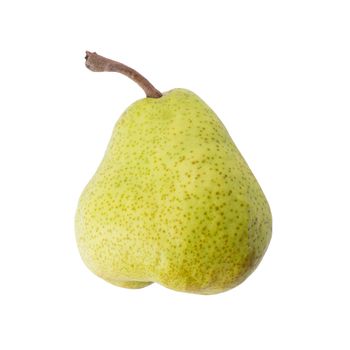 fresh green pear isolated on white background.