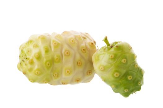 Exotic Fruit Noni on a white background.