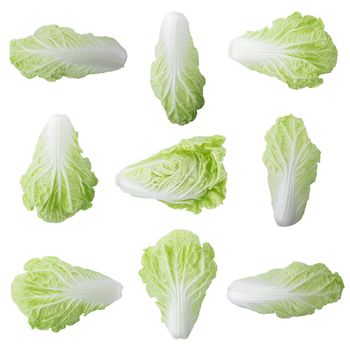 fresh chinese cabbage isolated on a white background.