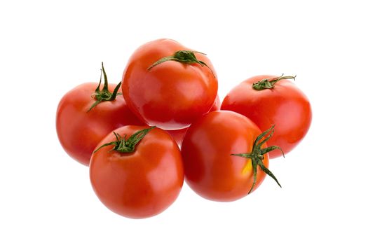 Tomato isolated on a white background.