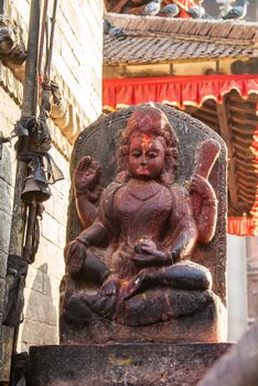 Kal Bhairav statue in Durbar Square Kathmandu