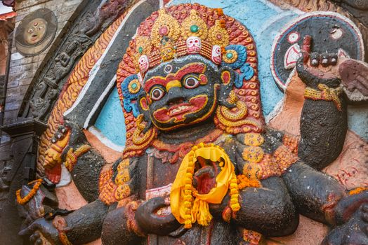 Kal Bhairav statue in Durbar Square Kathmandu