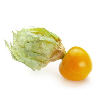 Cape Gooseberry, Physalis fruit or golden berry isolated on white background