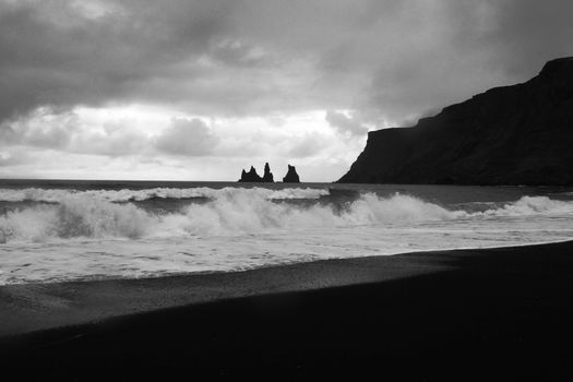 Reynisfjara beach near Vik, Iceland