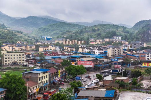 Beautiful view of country side from Wulong in Chongqing, China.