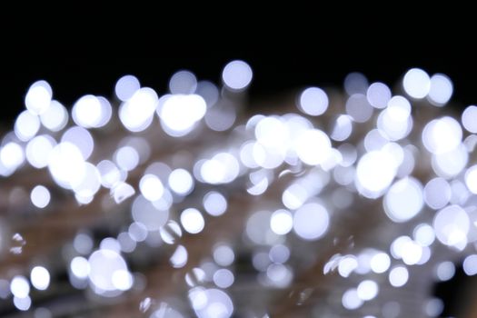 Bokeh background silver white of merry christmas, Happy new year bokeh lighting shine on night background, Bokeh glitter light, Silver Luxury backdrop texture, Silver Glittering wallpaper