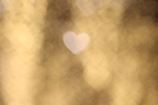 Yellow gold heart-shaped on black background Colorful lighting bokeh white for decoration at night backdrop wallpaper blurred valentine, Love Pictures background, Lighting heart shaped soft night