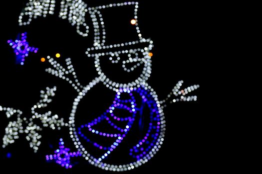 Blurred lighting defocused dot for decoration backdrop light glitter merry christmas and Happy new year