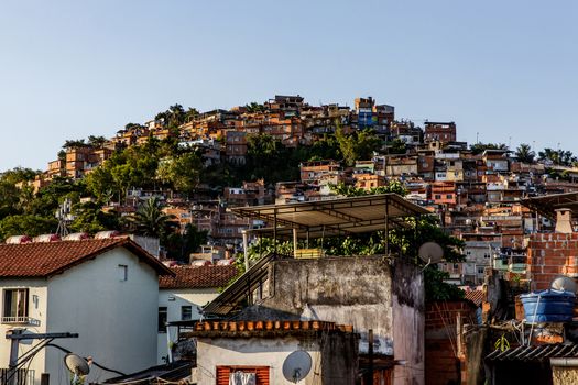 Favella in Rio de Janeiro, Brazil.