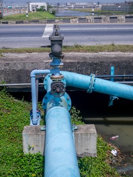 the Control knobs for big water blue pipes