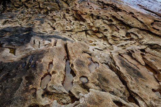 Stone background. Close-up rock texture.