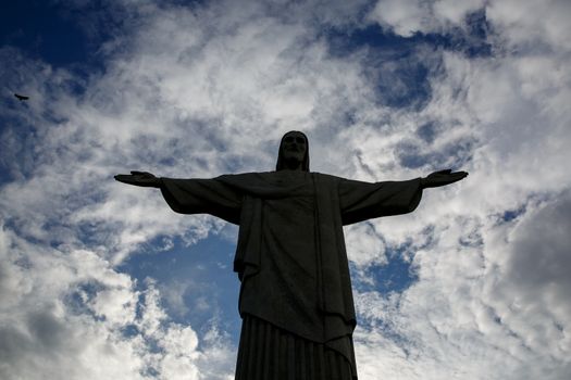 Rio de Janeiro, Brazil - 21.11.2019: Christ the Redeemer Statue in Rio de Janeiro, Brazil