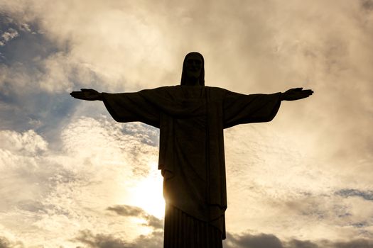 Rio de Janeiro, Brazil - 21.11.2019: Christ the Redeemer Statue in Rio de Janeiro, Brazil