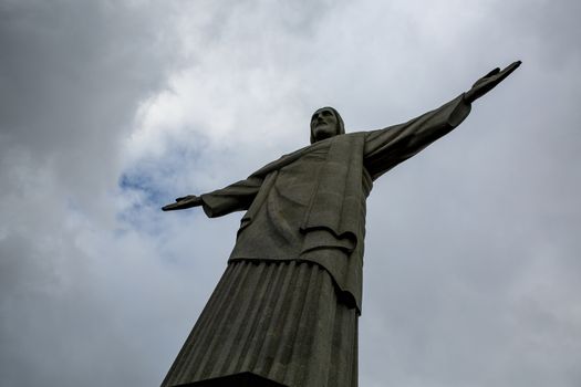 Rio de Janeiro, Brazil - 21.11.2019: Christ the Redeemer Statue in Rio de Janeiro, Brazil