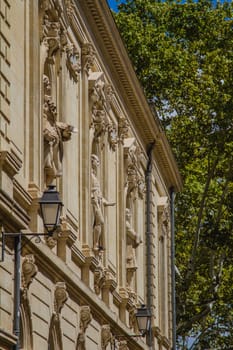 Old traditional buildings in France