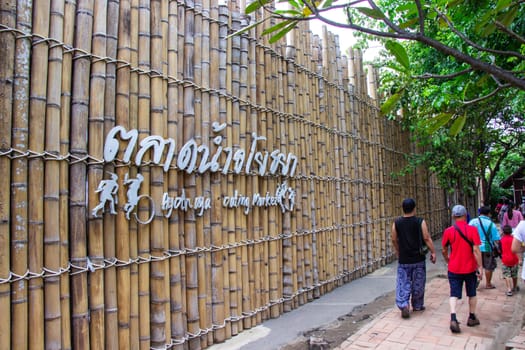 AYUTTHAYA, THAILAND - SEPTEMBER 9, 2018 Ayodhaya floating market Famous not far from Bangkok comfortable travel and popular tourist destinations Ayutthaya, Thailand.