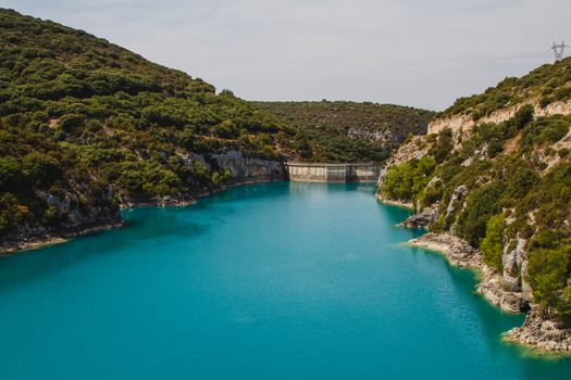 Gorge du Verdon lake in the South of France