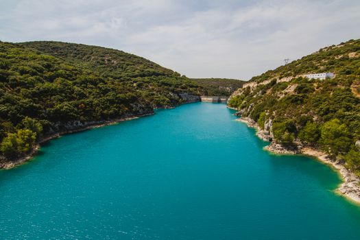 Gorge du Verdon lake in the South of France