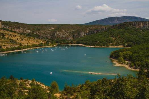 Gorge du Verdon lake in the South of France