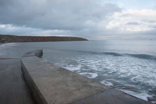 The promenade from a local seaside town in the north of England called Filey