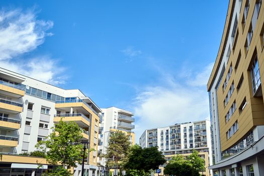 A modern housing estate in the city of Poznan